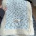 Soft and sticky scarf with wool for women, Korean style, high-end, versatile, fashionable, blue knitted yarn, neck_viptrois.com