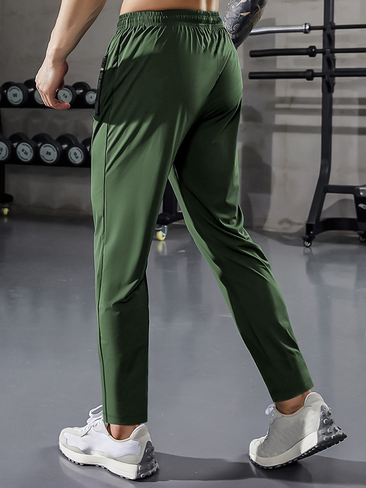 Ice Silk Sun Protection Pants Cool Breathable Casual Pants Men's Summer Thin Loose Straight Pants_viptrois.com