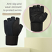 New Fitness Half Finger Cycling Sports Women Gloves Breathable Weightlifting Dumbbell Lengthened Wrist Support Hand_viptrois.com
