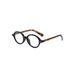 Old Money Style Temperament Oval Small Frame Glasses Plain Face Artifact Small Face Amber Rough Edge Anti Blue Light Reading Glasses T1381_viptrois.com