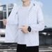 Men's Clothing Ice Silk Quick Dry Sun Protection Clothing Summer Men's Hooded Lightweight Jacket Outdoor Breathable Men's Outerwear Sun Protection_viptrois.com