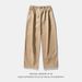 Men's ClothingThickened And Velvet Casual Pants For Autumn And Winter, New Pleated Design, Drapey Trousers, Japanese Style Loose Drawstring Sweatpants_viptrois.com