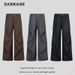 Men's Clothing Drapey Pleated Casual Trousers Men And Women Loose Wide Leg Men And Women Mopping Pants_viptrois.com