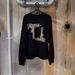 Unisex Streetwear Dark Style Pullover Hoodie With 3d Leopard Print & Uzi Graphic - Oversized Fit, Black_viptrois.com