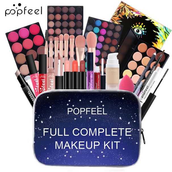 Sets Exclusive POPFEEL Makeup Full Set Of Concealer Eyebrow Pencil Eye Shadow Combination Beginner Gift Box KIT003D_viptrois.com