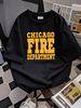 Chicago Fire Department T-Shirt Slightly Stylish Soft Fashion Casual Breathable Versatile Unisex Graphic Designer Clothes Streetwear_viptrois.com