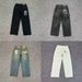 Cross-border Foreign Trade Trendy Brand Derschutze Casual Trousers With Plum Blossom Embroidery, Street Style Loose_viptrois.com