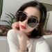 Women's Glasses metal sunglasses men's sun visor sunglasses anti ultraviolet sunglasses women's trendy style_viptrois.com