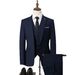 Men’s Clothing 3Pcs/Set Men's Suit Slim Business Suit Wedding Groom Business Suit Men_viptrois.com