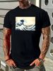 Tsunami Traditional Japanese Art - The Great Wave Hokusai - 100% Cotton T-Shirt Summer Slightly Fashion Breathable Soft Comfortable Versatile_viptrois.com