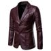 2025 Men's Leather Jacket Leather Suit Washed Leather Jacket Single-breasted Leather Jacket Youth Jacket_viptrois.com