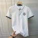 2025 Trend Embroidery Casual Versatile Handsome High-end Top Summer New Lapel Men's Short-sleeved Polo Shirt_viptrois.com