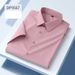 Premium Silk Blend Men's Dress Shirt - Wrinkle-Free Long Sleeve Business Shirt For Office & Formal Occasions_viptrois.com