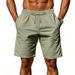 New Linen Men's Short Pants - Summer Lightweight Version - Beach Casual Loose Five-pocket Shorts For Men To Wear Outside._viptrois.com
