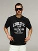 Relaxed Fit Athletic Club 1996 Cotton T-Shirt Men's Everyday Casual Streetwear Tee_viptrois.com