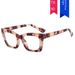 Women's Eyeglasses Square Small Frame TR90 Glasses Frame New Anti Blue Light Flat Glasses With Flower Package Simple Glasses Frame_viptrois.com