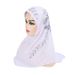 Fashion Peacock Tail Diamond Arabic Pullover Hat Malay Scarf H102_viptrois.com