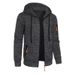 New Men's Sports Fitness Casual Jacquard Sweater Cardigan Hooded Jacket Knitted Cardigan_viptrois.com