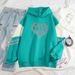 Spring And Autumn New Color Block High-End HTH Hotter Than Hell Cool Internet Celebrity Long Sleeve Sweatshirt_viptrois.com