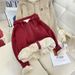 New Fleece-Lined Thickened Hooded Lamb Wool Sweatshirt For Women, Autumn Winter Couple Style, Loose And Warm Long-Sleeve_viptrois.com