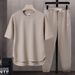 Men's Clothing Large Size Loose Shorts Casual Simple Sports Short Sleeves_viptrois.com