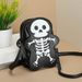 Halloween Creative Women's Black Personalized Punk Cute Skull Alien Shoulder Crossbody Bag_viptrois.com
