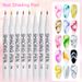 Blooming Shading Pen Drawing Painting Nail Polish Ink Effect Watercolor Nail Art Soak Off DIY Nail Tool Graffiti Pen_viptrois.com