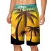 2024 Summer New Cross-border Beach Pants Men's Shorts Foreign Trade Coconut Tree Holiday Style 3D Digital Printing_viptrois.com