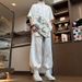 Men's Clothing High-End Tang Suit Short-Sleeved Shirt Drawstring Pants _viptrois.com
