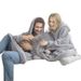 Loose Double Sided Fleece Blanket Couple Style Parent Child Wear Home Clothes_viptrois.com