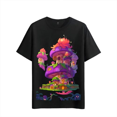 T-shirt Muscle Freaks 2026 Mushroom House Fantasy Style_viptrois.com