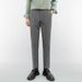 Men's Black Cropped Business Suit Trousers Casual Long Pants Straight Leg Summer Style DK_viptrois.com