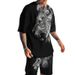 Men's Clothing Summer Casual T Shirt Set 3D Print Fashion Hip Hop Crew Neck Shirts Beach Shorts Fashion Mens_viptrois.com