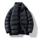 Men's Lightweight Puffer Jacket – Relaxed Fit Quilted Coat (Stand Collar, Thermal Lined, Winter-Ready Outerwear, Urban Minimalist Style)_viptrois.com
