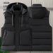 Men's Clothing Fashionable Men's Cotton Vest Wholesale Winter Men's Clothing New Style Detachable Hat Men's Cotton Waistcoat Outer Wear Vest Men_viptrois.com