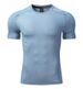 Men's Clothing Quick Drying Short Sleeved Sports T Shirt Round Neck Elastic Running Clothes Muscle Fitness Training Clothing_viptrois.com