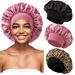 solid Color Wide Brim Elastic Adult Sleeping Men And Women Fashion Hair Care Beauty Shower Satin Chemotherapy Cap_viptrois.com