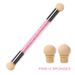 1PC Rhinestone Handle + 6PCS Sponge Head Nails Art Brushes Gradient Shading Pen Dotting Brush Painting Manicure Accessories Tool_viptrois.com