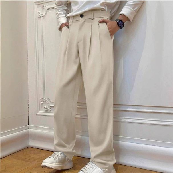 Men's Clothing Wide Leg Trousers Ins Style Pants_viptrois.com