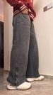 Men's Retro Washed Straight Leg Jeans, Embroidered Design, Distressed Casual Pants_viptrois.com