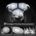 SEJOY 5in 1 Electric Rotary Shaver Beard Nose Hair Trimmer Wet Dry Razor For Men_viptrois.com