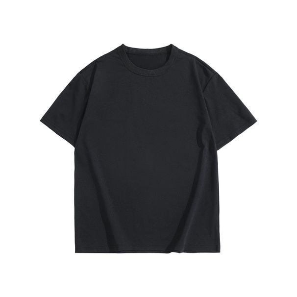 Summer Retro Heavy-duty Short-sleeve Oversized Drop-shoulder Pullover Trendy Street Loose Casual Simple Top_viptrois.com