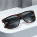 Fashion Square Frame Sunglasses For Men Retro Exquisite Driver Driving Mirror Anti Ultraviolet Sunglasses Hard Style_viptrois.com