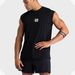 Men's Clothing Wide Shoulder Sleeveless T Shirt Sports Vest Fitness Clothes Training Brothers Show Muscle Loose Waistcoat_viptrois.com