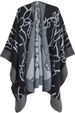 Unisex Cape ink painting large jacquard totem women's cape acrylic split cape_viptrois.com