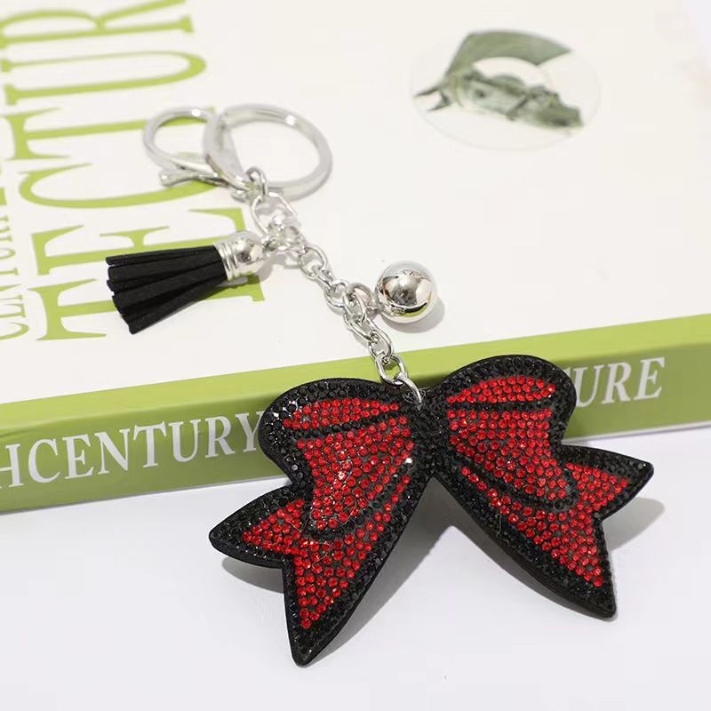Bow Keychain Diamond Bag Pendant Ornaments Tassel Accessories_viptrois.com