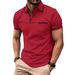 European And American 2026 Summer Polo Shirt With Buttoned Pockets Men's Sport Polo Shirt_viptrois.com