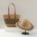 Manufacturers Supply Hot Selling Straw Hat Straw Bag Two Piece Set Sun Hat Large Brim Large Capacity Tote Bag Set Beach Bag Summer Set_viptrois.com