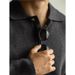 Pure Mixed Color Italian Style Lapel Half-Zip Knit For Men 2025 Autumn Winter Loose Lazy Polo Yarn Sweater_viptrois.com