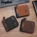 Wallet Card Cases Short Men's Wallet Document Holder Wallet Wallet Zipper Men's Wallet Retro Creative Business Wallet_viptrois.com
